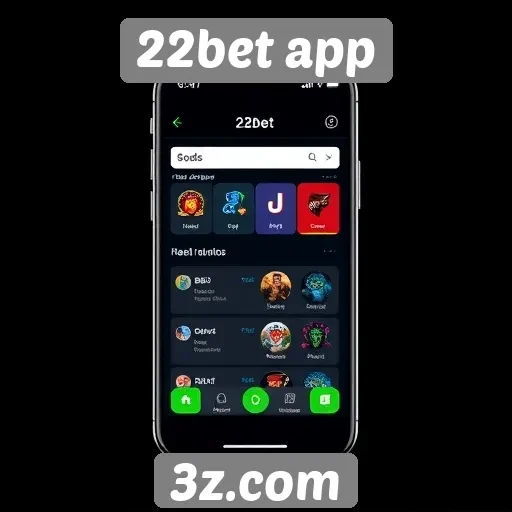 Facilidade de uso da interface do 22bet app